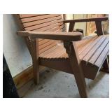 Wooden Slat Outdoor Arm Chair