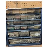 Set of 3 Blue Plastic Storage Drawer Cabinets with Assorted Hardware