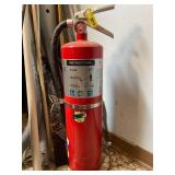 Garage Tool Lot with Fire Extinguisher, Hand Saws, Duster and Miscellaneous Items