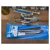 Assorted Hand Tools, Rivet Gun, Organizers and Drawing Supplies Lot