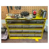 Weatherhead Yellow Storage Cabinet with Assorted Hardware