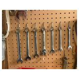 Collection of Hand Tools Including Wrenches, Pliers, Pry Bars and More