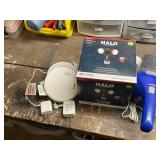 Mixed Lot: LED Floodlights, Handheld Vacuum, Cases, and Chargers