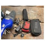 Mixed Lot: LED Floodlights, Handheld Vacuum, Cases, and Chargers