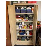 Tall Metal Storage Cabinet with Shelves and Locking Doors, 64x30x16 Inches Contents not included
