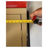 Tall Metal Storage Cabinet with Shelves and Locking Doors, 64x30x16 Inches Contents not included