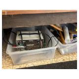 Lot of Hand Tools, Extension Cords, Paint Supplies and Battery Charger