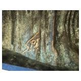 San Pacific Intl Dolphin Bronze Sculpture with Marble Base, 29 Inch