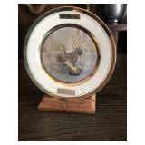 Limited Edition Dynasty Gallery Chokin Art Plate Ruffed Grouses 24KT Gold Rim
