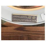 Limited Edition Dynasty Gallery Chokin Art Plate Ruffed Grouses 24KT Gold Rim