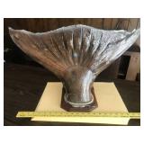 Mounted Fish Tail Taxidermy Display on Wood Base