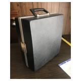 Vintage Portable Bar Set with Metal Tumblers and Accessories in Case