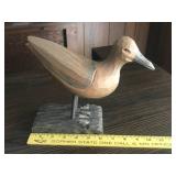 Hand-Carved Vermont Birch Wood Bird Figurine