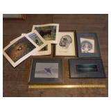 Collection of Framed and Unframed Wildlife Art Prints
