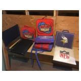 Collection of 6 Stadium Seat Cushions and Sport Event Pads