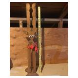 Handcrafted Wooden Reindeer Holiday Decor
