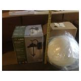 Altair Lighting Outdoor LED Lantern and M-5664 Post Lantern Globe