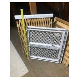 Pair of Child Safety Gates - Wood and Plastic