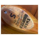 Hand-Carved Swan Quarter Duck Decoy Signed by Artist