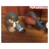 Set of 5 Carved Wooden Duck and Waterfowl Figures