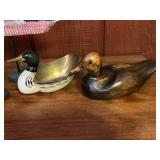 Set of 5 Carved Wooden Duck and Waterfowl Figures