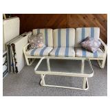 Winston Patio Furniture Set with Cushions and Glass Table