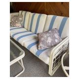 Winston Patio Furniture Set with Cushions and Glass Table