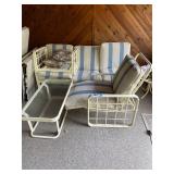 Winston Patio Furniture Set with Cushions and Glass Table