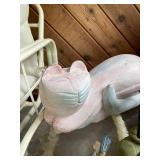 Garden Decor Figurine Collection with Cat, Bee, Birds and Frog