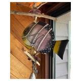 Decorative Hanging Mobile with Fish, Bird, and Shells