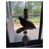 Decorative Hanging Mobile with Fish, Bird, and Shells