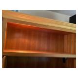 Solid Wood Entertainment Center Cabinet with Glass Doors, 78x46x25 Inches Contents not included