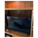 Solid Wood Entertainment Center Cabinet with Glass Doors, 78x46x25 Inches Contents not included