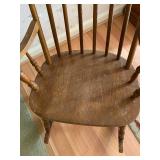 Classic Wooden Rocking Chair with Spindle Back