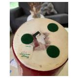 Large Red Haeger Ceramic Vase 15 Inch