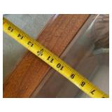 Wood and Glass Sofa Table with Lower Shelf 47x13x26 Inches