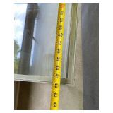 Multi level Metal and Glass Tiered Accent Tables