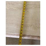 Square Travertine Coffee Table with Pedestal Base