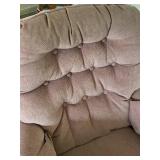 Upholstered Armchair by Best Chairs Inc. in Mauve Fabric