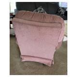 Upholstered Armchair by Best Chairs Inc. in Mauve Fabric