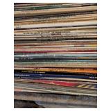Large Vinyl Record Collection Featuring Various Artists and Genres