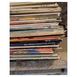 Large Vinyl Record Collection Featuring Various Artists and Genres