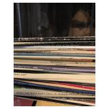 Large Vinyl Record Collection Featuring Various Artists and Genres