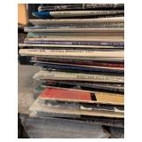 Large Vinyl Record Collection Featuring Various Artists and Genres