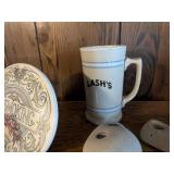 Decorative Collection with Wooden Swan, No Smoking Plaque, Lash