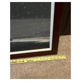 Framed R.Schiebel 2002 Painting of Redhead Ducks in Flight