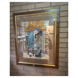 Matty Watercolor Painting by R.H. Perizo, Framed 1998