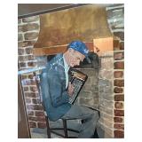 Matty Watercolor Painting by R.H. Perizo, Framed 1998