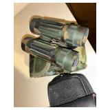 Pair of Compact Binoculars with Cases - Bushnell Ensign & CAL Optical