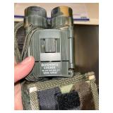 Pair of Compact Binoculars with Cases - Bushnell Ensign & CAL Optical